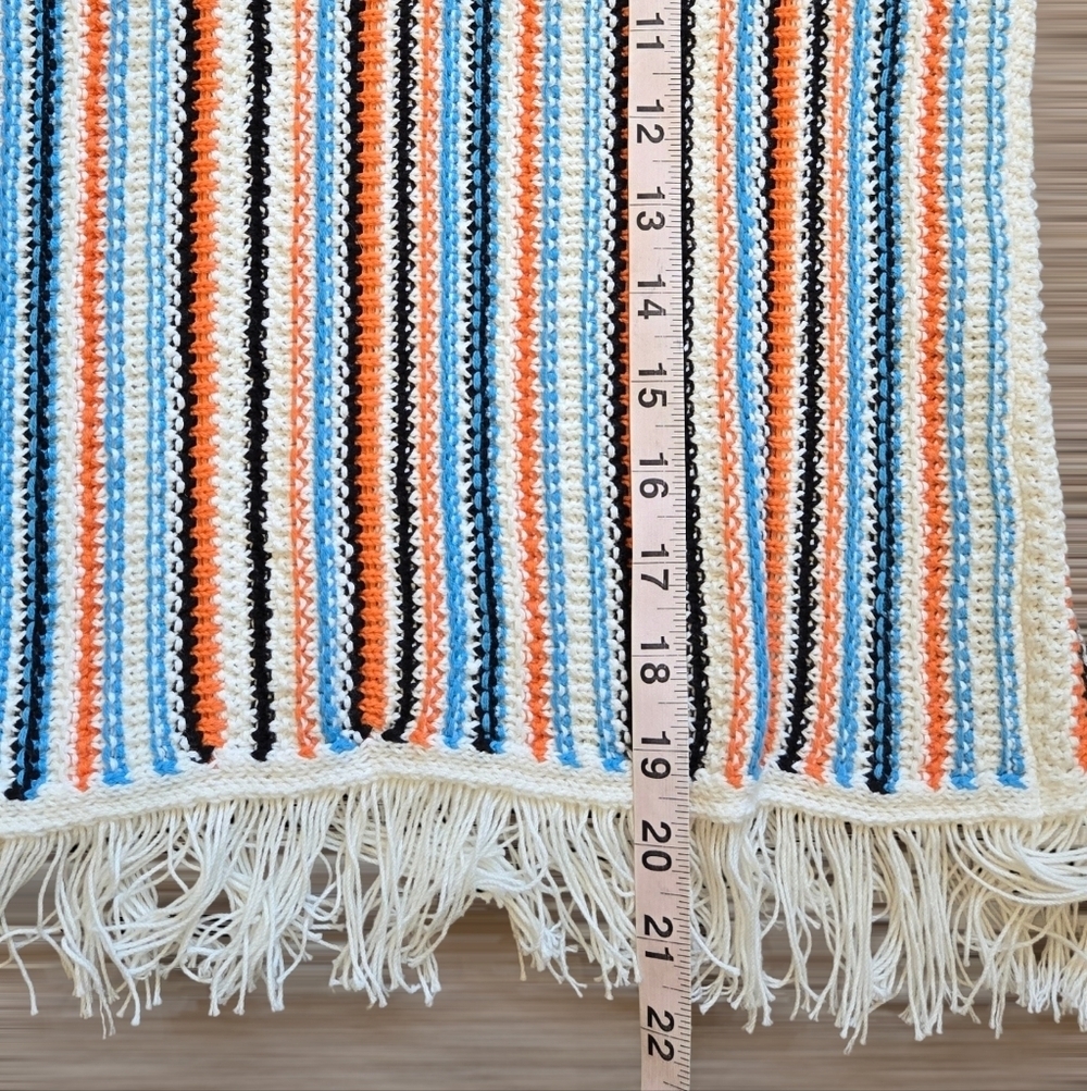 Lou & Grey For Loft Fringe Striped Multicolor Boho Style Tank Size Small - Picture 9 of 12